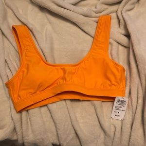 Orange bikini top
